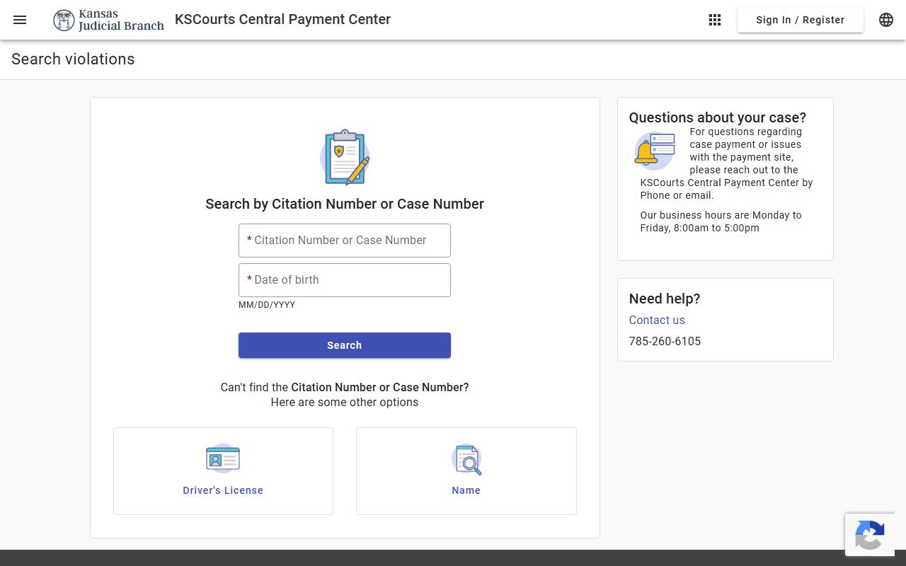 Smith County court dockets Central Payment Center violation search