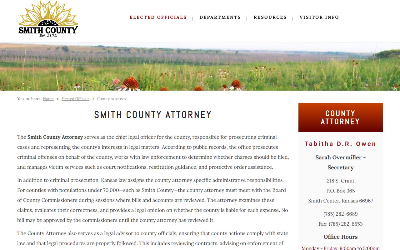 Smith County criminal court records County Attorney source