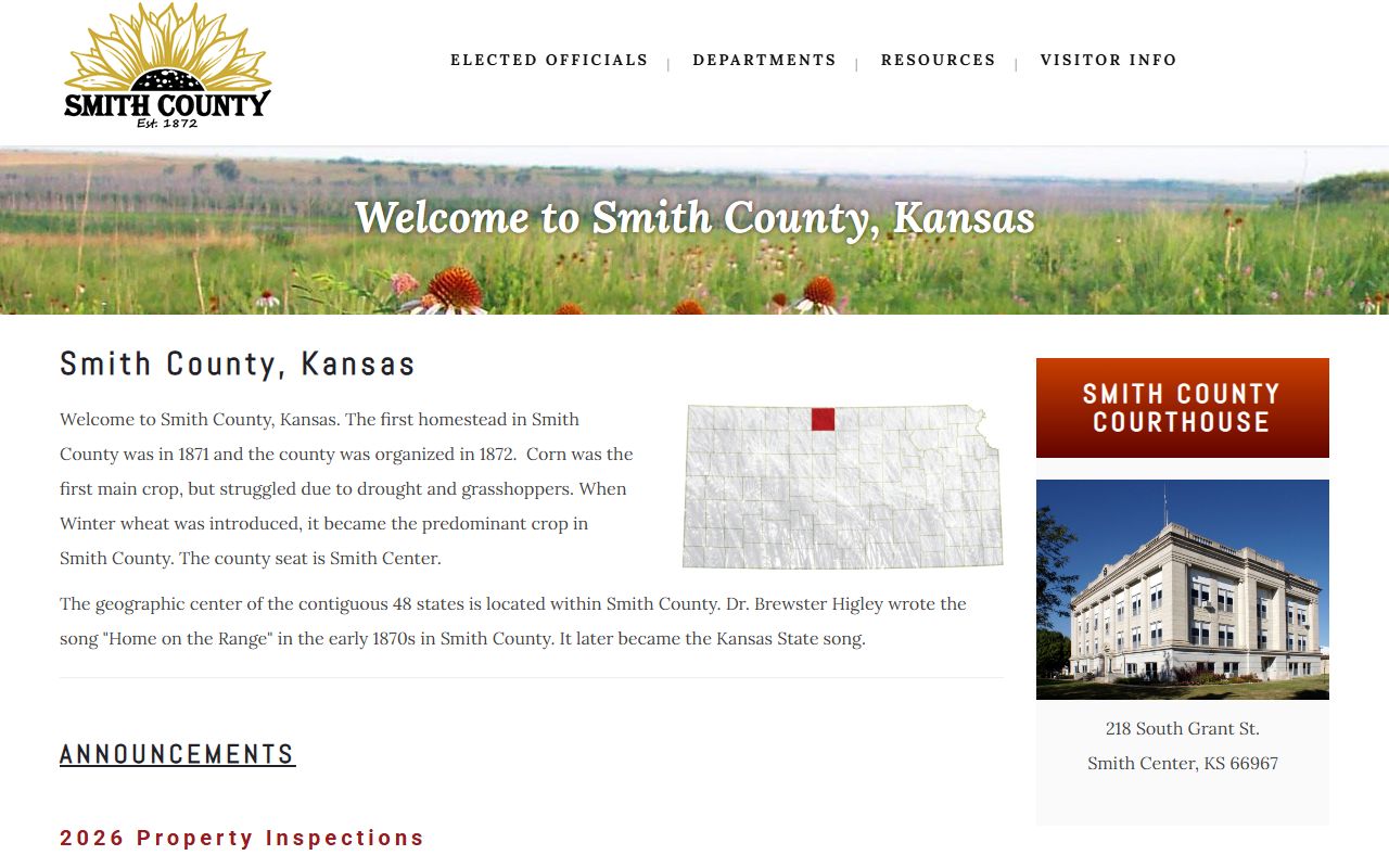 Smith County court records official county homepage